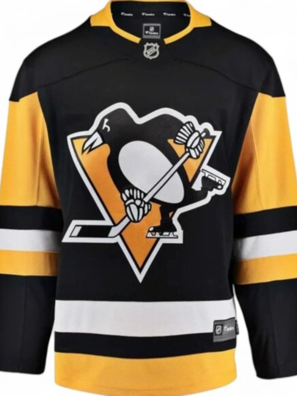 Pittsburgh Penguins Retro NHL Hockey SEWN Fanatics Youth Boys Jersey L/XL 18-20
